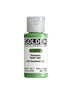 Akrylová barva Golden Fluid 30 ml, Permanent Green Light (2250)