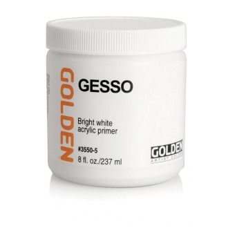 Golden Gesso, akrylový šeps - jasně bílý, 237 ml