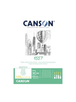 Canson 1557 skicový blok (A5, 120 g, 50 listů)