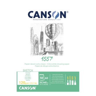 Canson 1557 skicový blok (A3, 120 g, 50 listů)