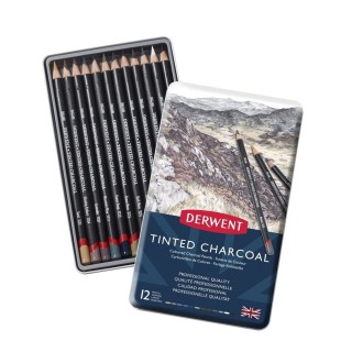 Derwent Tinted Charcoal - sada tónovaných uhlů