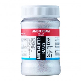 Barevné třpytivé (glitter) vločky Amsterdam, 50 g, multi-glitter