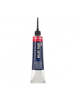 Amsterdam reliefní barva v tubě 20 ml, 502 Deep Blue