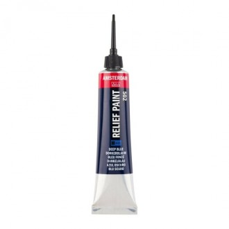 Amsterdam reliefní barva v tubě 20 ml, 502 Deep Blue