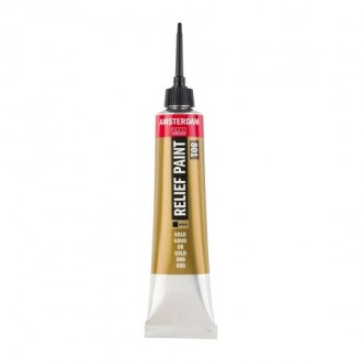 Amsterdam reliefní barva v tubě 20 ml, 801 Gold