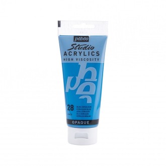 Pébéo Akrylová barva Studio Acrylics 100 ml, 28 - cerulean modrá