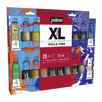 Pébéo Studio XL sada olej 20x20 ml+štětec