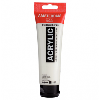 AKCE 3+1 ROYAL TALENS Akrylová barva AMSTERDAM 120 ml, 105 - titanium white